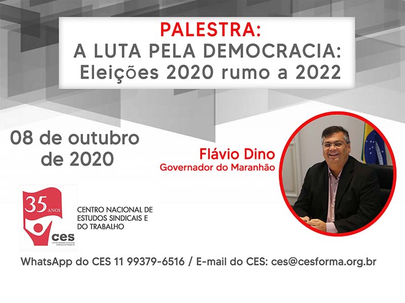 A LUTA PELA DEMOCRACIA: Eleições 2020 rumo a 2022 - com Flavio Dino - Governador do Maranhão